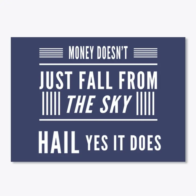 PDR  Money Falls From The Sky Sticker